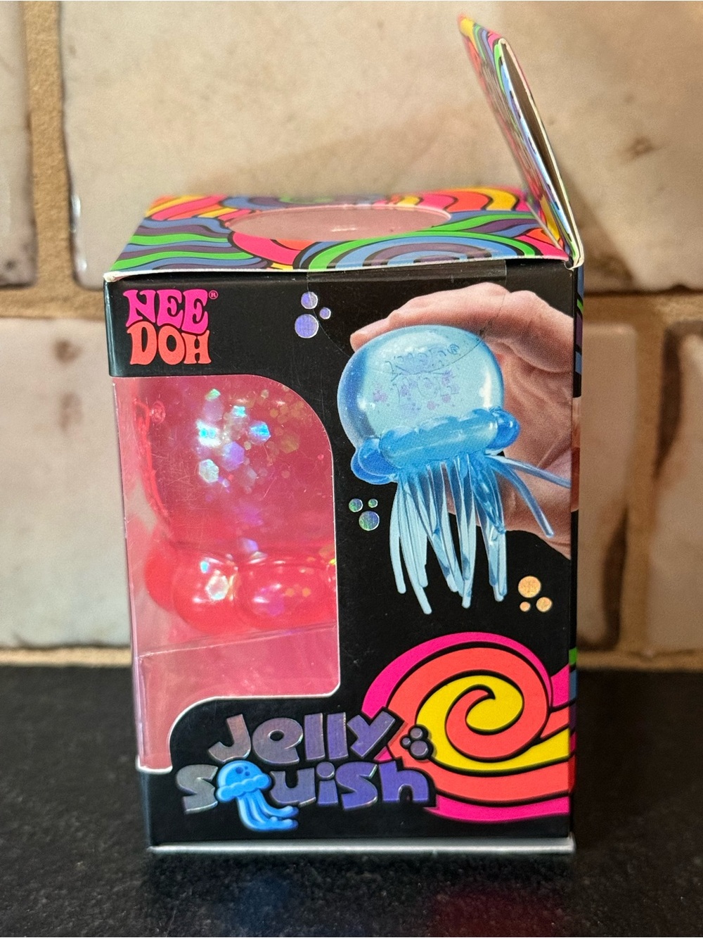 NeeDoh Jelly Squish PINK Super Solid Jellyfish AUTHENTIC - Picture 2 of 5